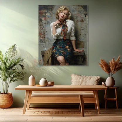 Wall Art Marilyn Monroe Canvas Painting Digital Print Office Home Painting