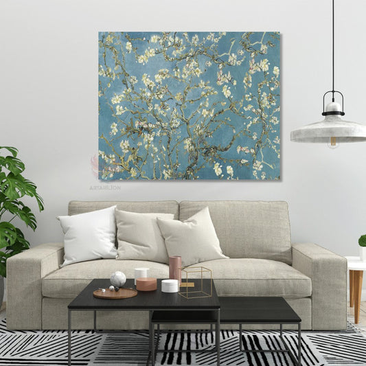 Kanvas Tablo Van Gogh Tablosu Ev Ofis Dekoru Klasik Duvar Tablosu Van-Gogh-almond