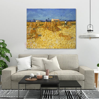 Kanvas Tablo Van Gogh Tablosu Hasat Tablosu Ev Ofis Dekoru Klasik Duvar Tablosu