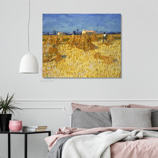 Kanvas Tablo Van Gogh Tablosu Hasat Tablosu Ev Ofis Dekoru Klasik Duvar Tablosu