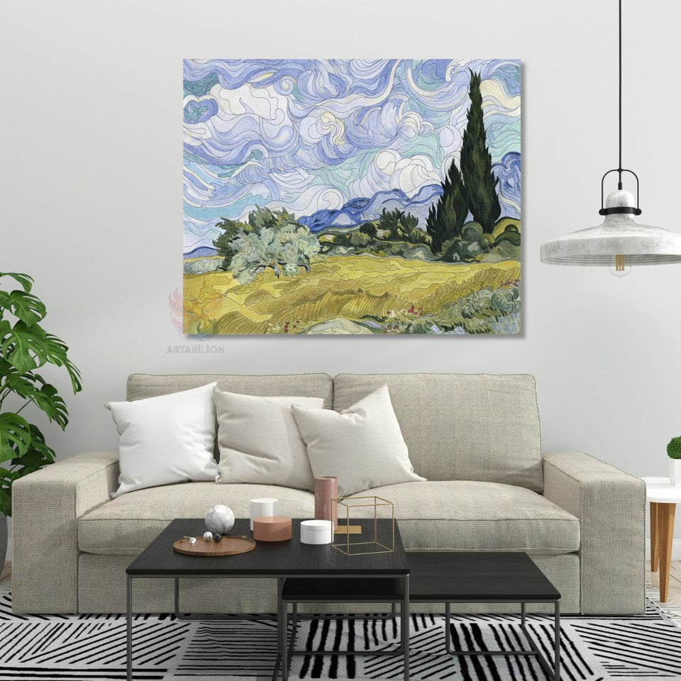 Van Gogh Van-gogh-70 Klasik Kanvas Tablo