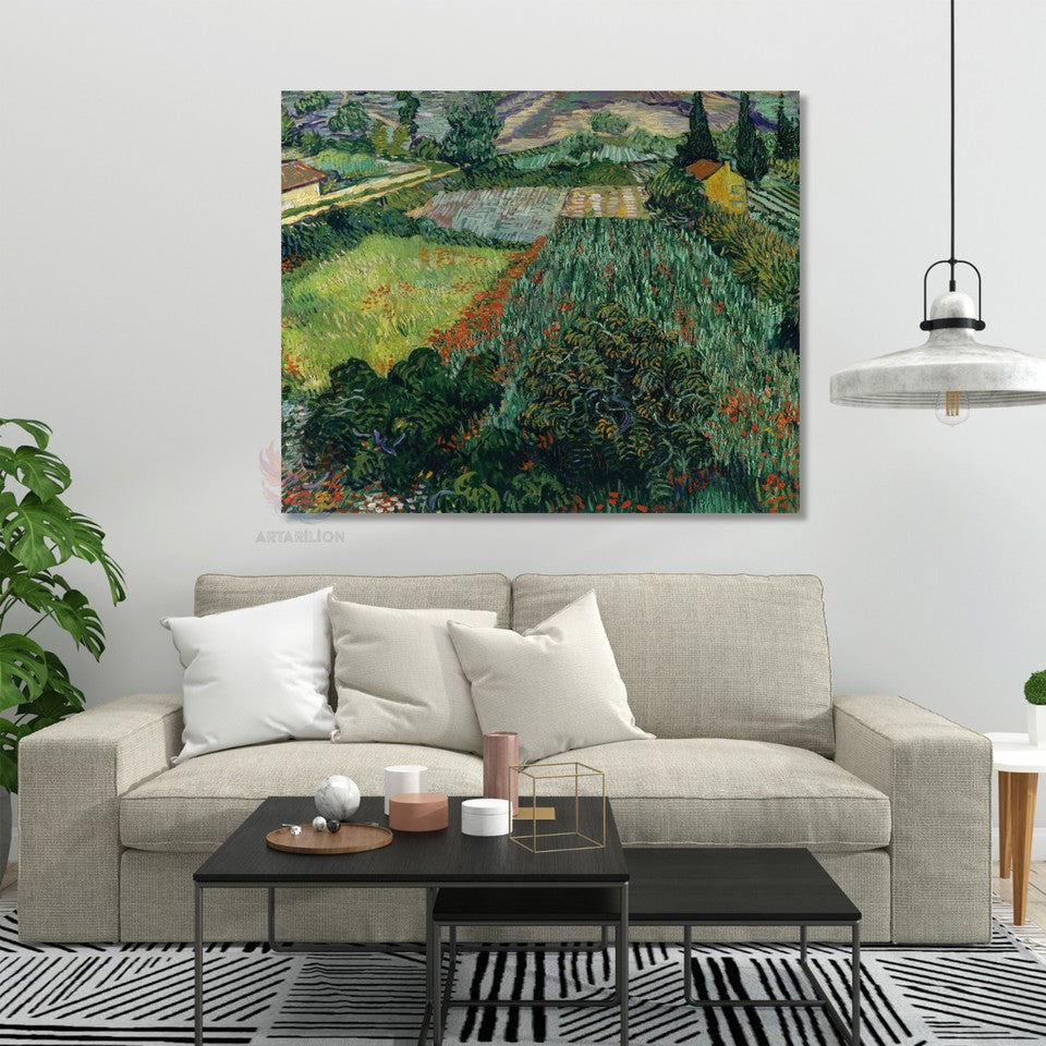 Van Gogh Manzara Klasik Kanvas Tablo