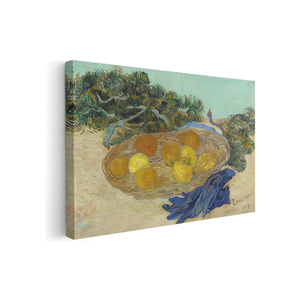 Van Gogh Meyve Sepeti Klasik Kanvas Tablo