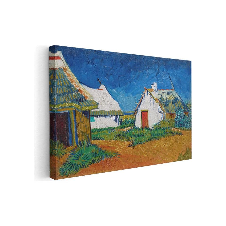 Van Gogh Üç Beyaz Kulübe Klasik Kanvas Tablo