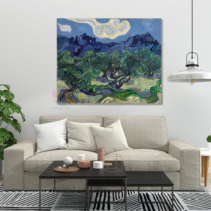Kanvas Tablo Van Gogh Tablosu Ev Ofis Dekoru Zeytin Ağacı Klasik Duvar Tablosu