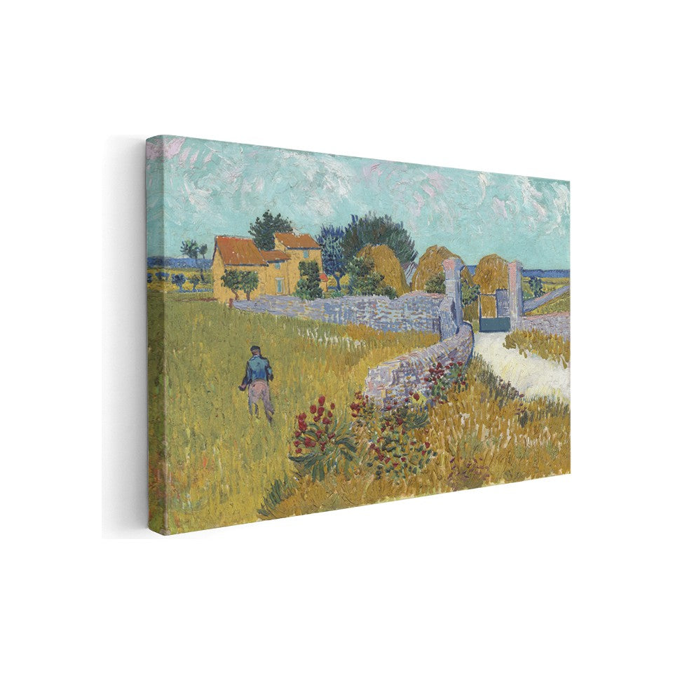 Van Gogh Çiftlik Evi Klasik Kanvas Tablo
