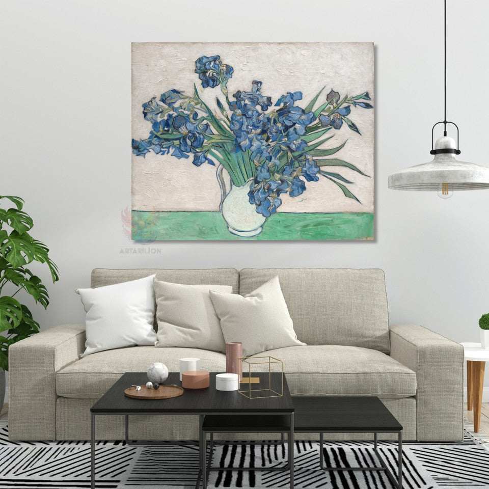 Van Gogh Klasik Duvar Süsen Kanvas Tablo