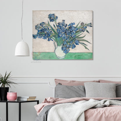 Kanvas Tablo Van Gogh Tablosu Ev Ofis Dekoru Klasik Duvar Süsen Tablosu