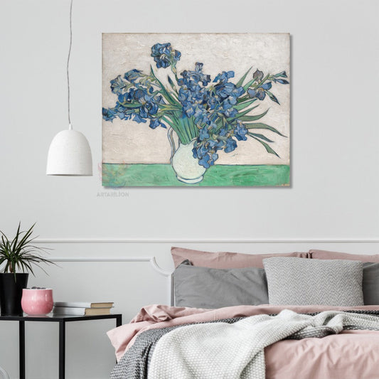 Kanvas Tablo Van Gogh Tablosu Ev Ofis Dekoru Klasik Duvar Süsen Tablosu
