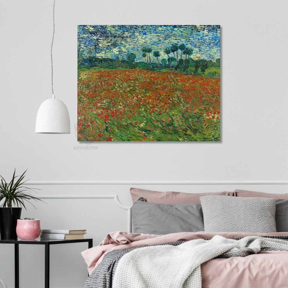 Van Gogh Tarla Görseli Klasik Kanvas Tablo