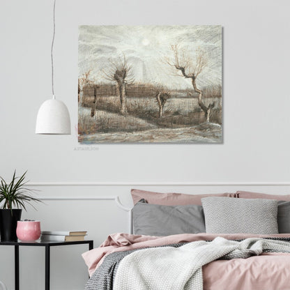 Kanvas Tablo Van Gogh Tablosu Ev Ofis Dekoru Kurumuş Topraklar Klasik Duvar Tablosu