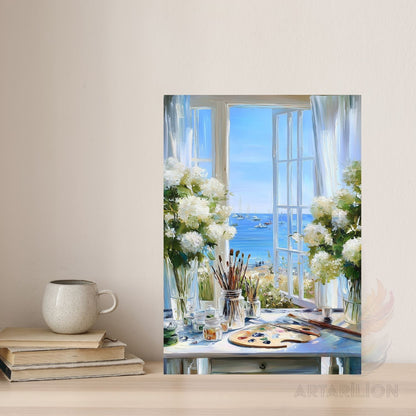 Window View Canvas Painting Wall Art Modern Home Decor Canvas Living Room Painting