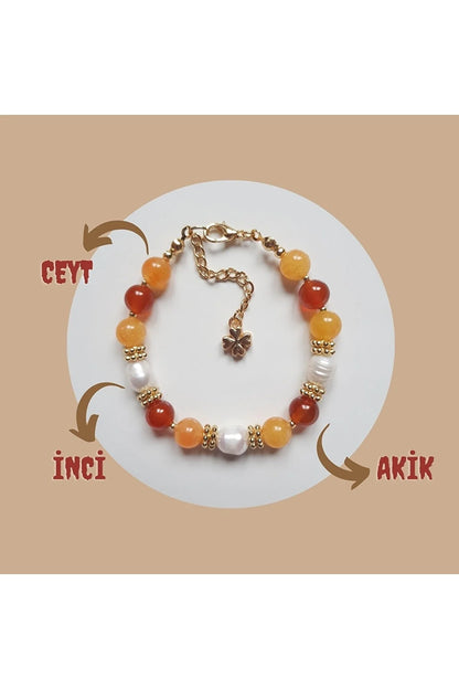 Doğal Taş Şans Kadın Bilekliği