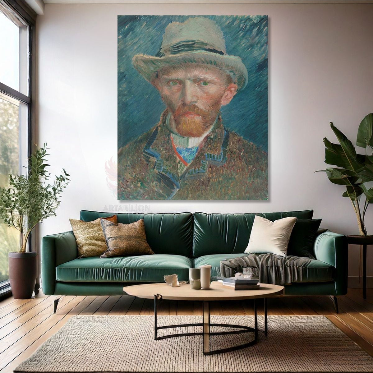 Van Gogh Empresyonizm Selfportrait Kanvas Tablo