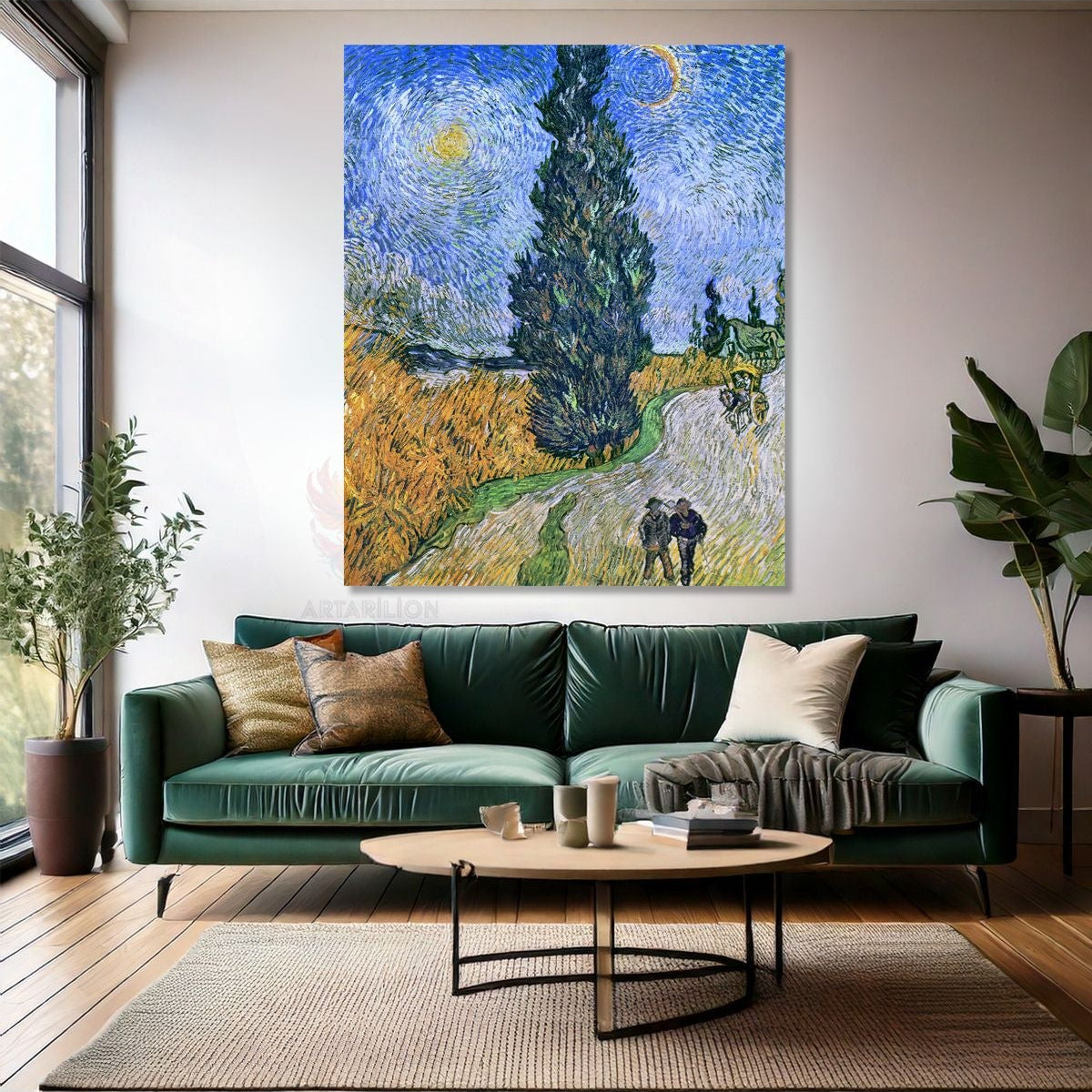 Van Gogh Dijital Baskı Empresyonizm Vangogh-1 Kanvas Özgün Tablo