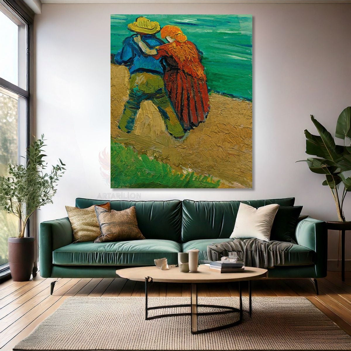 Van Gogh Empresyonizm Yağlıboya Görünümlü Kanvas Tablo