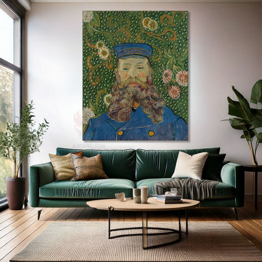 Van Gogh Kanvas Tablo Kanvas Duvar Tablosu Empresyonizm Tablo Portrait of Postman