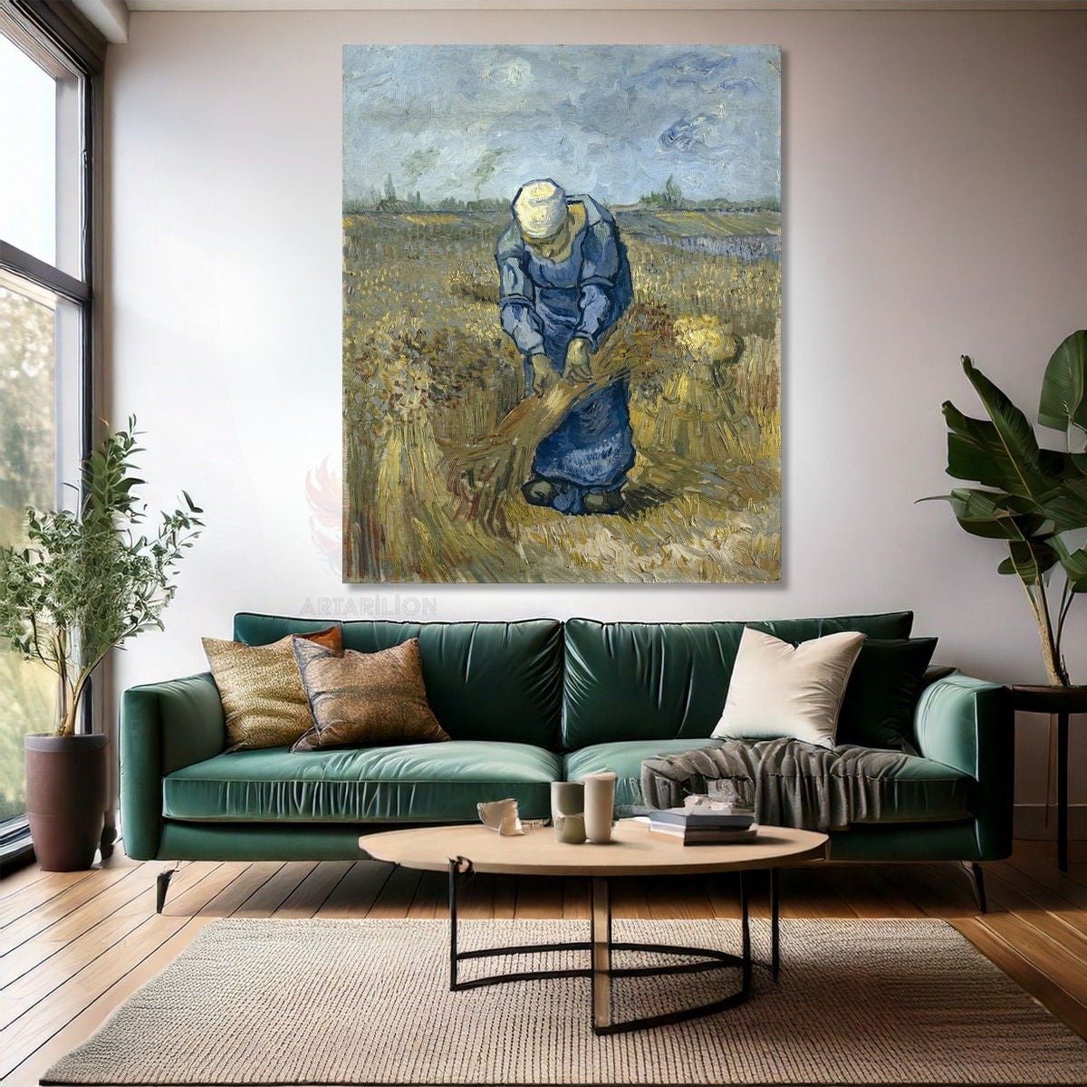 Van Gogh Empresyonizm Köylü Kadın Görseli Kanvas Tablo