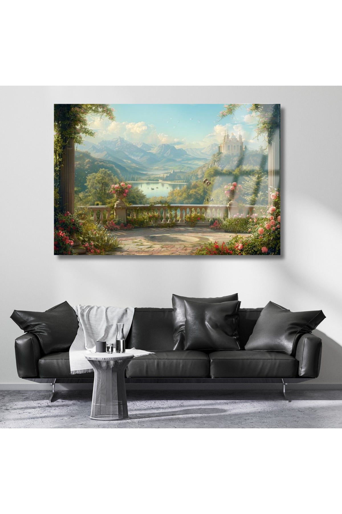 Kırılmaz Hd Fantastik Masal Manzarası Cam Tablo