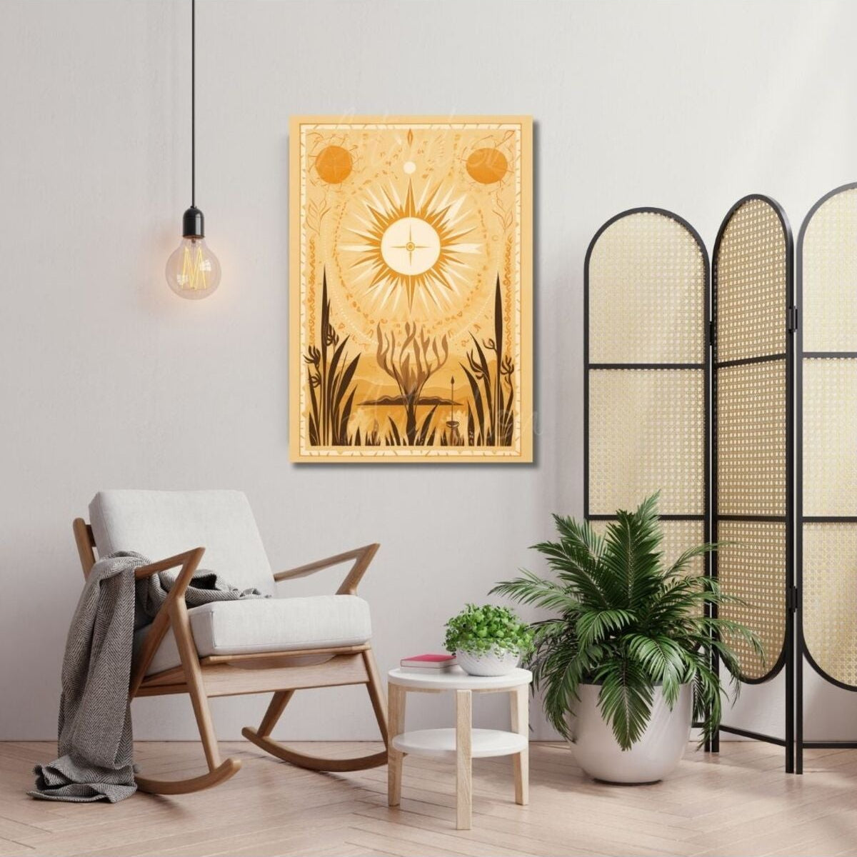 Canvas Digital HD Print Canvas Painting Sun Wall Art