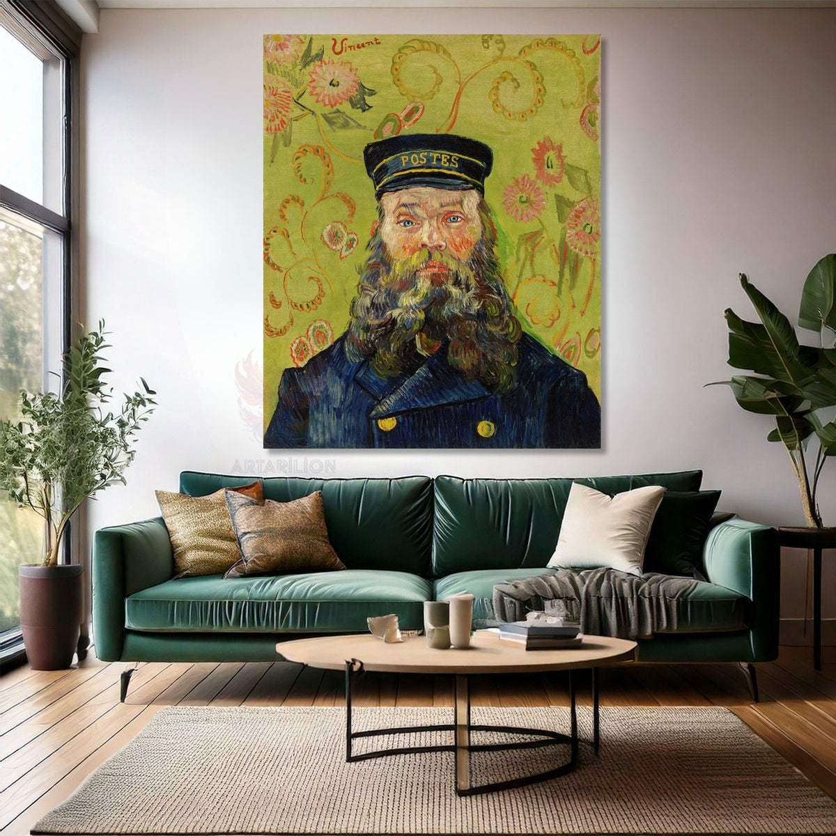 Van Gogh Empresyonizm Postman Kanvas Tablo