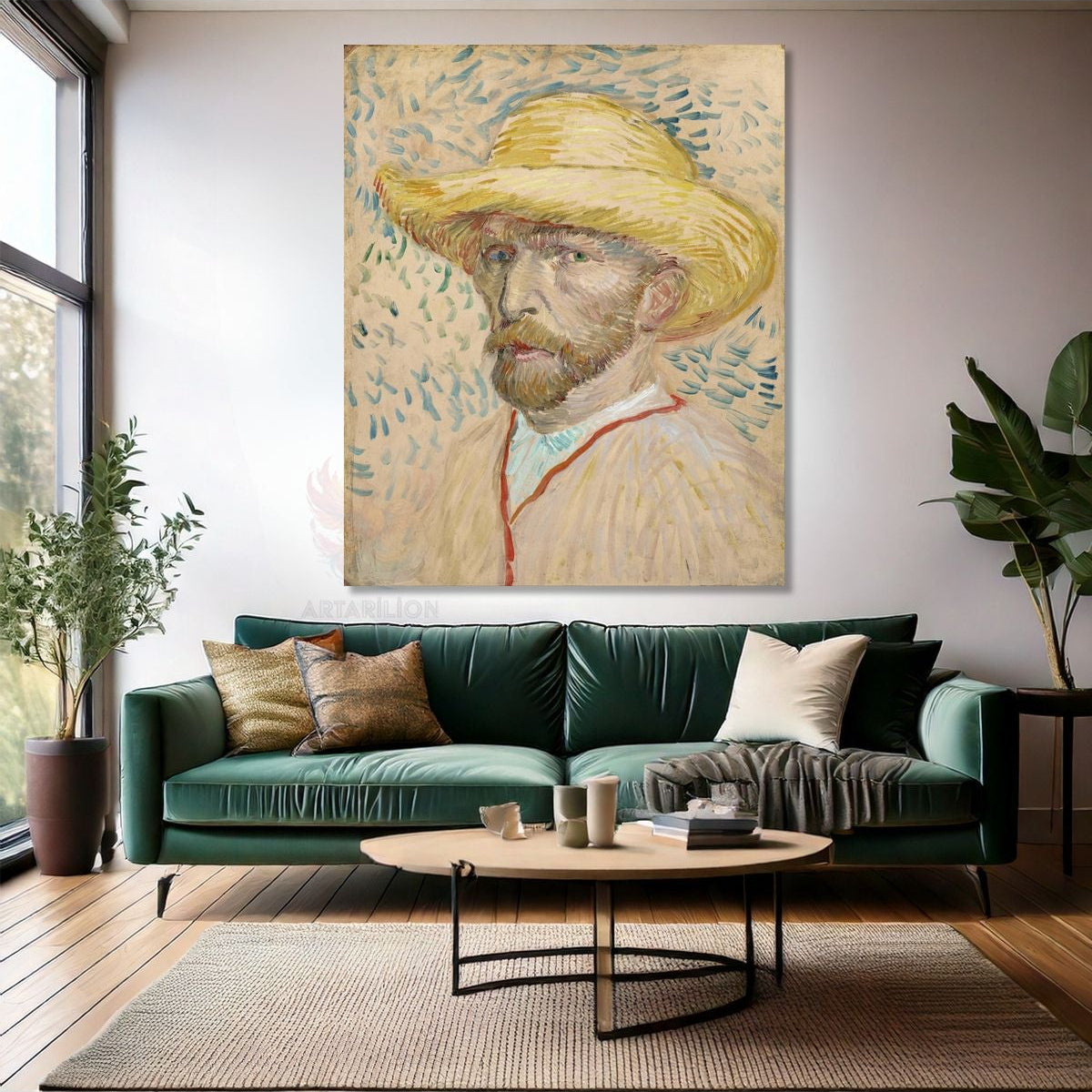 Van Gogh Empresyonizm Oto Portre Kanvas Tablo