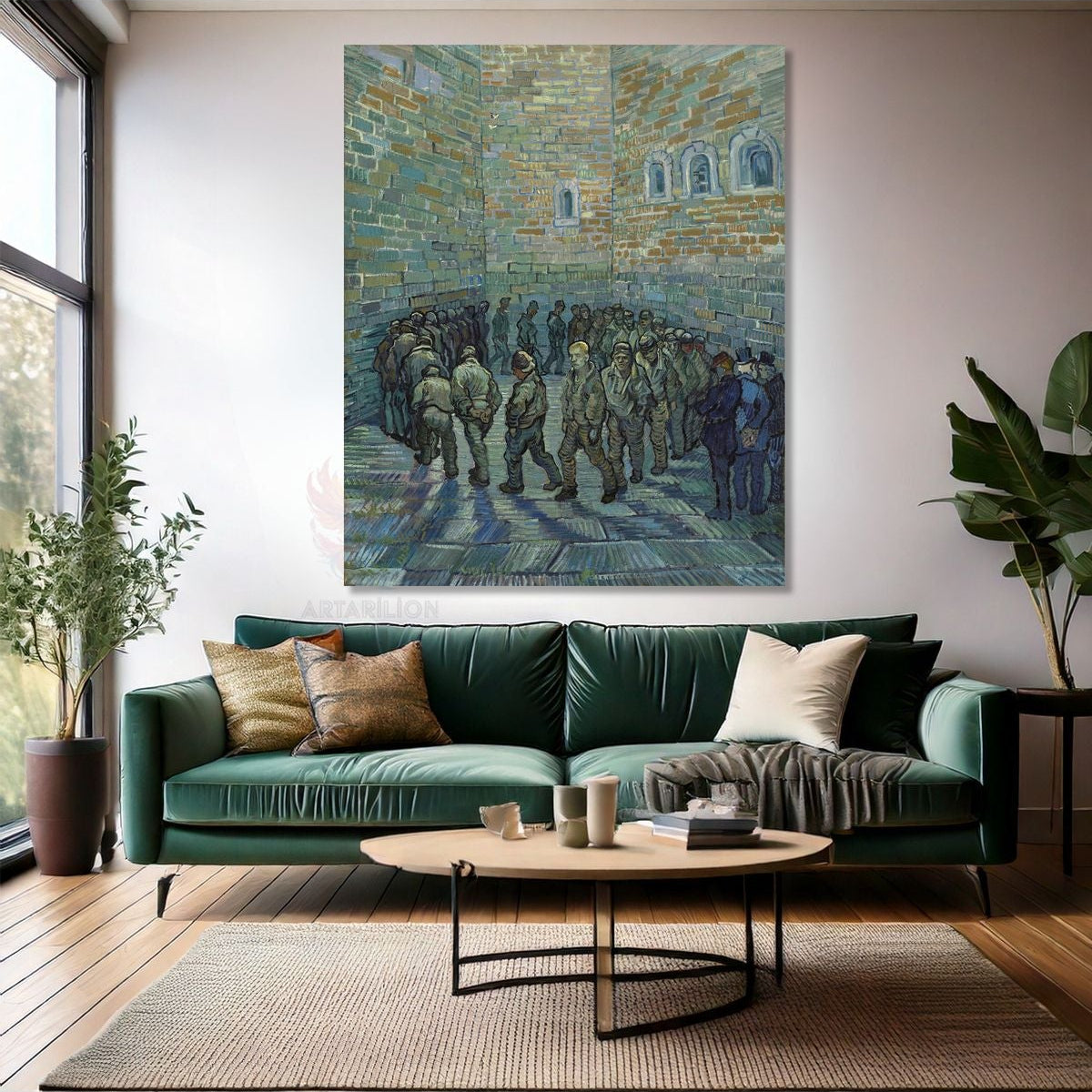 Van Gogh Yağlı Boya Görünümlü Empresyonizm Vangogh-1 Kanvas Zarif Tablo