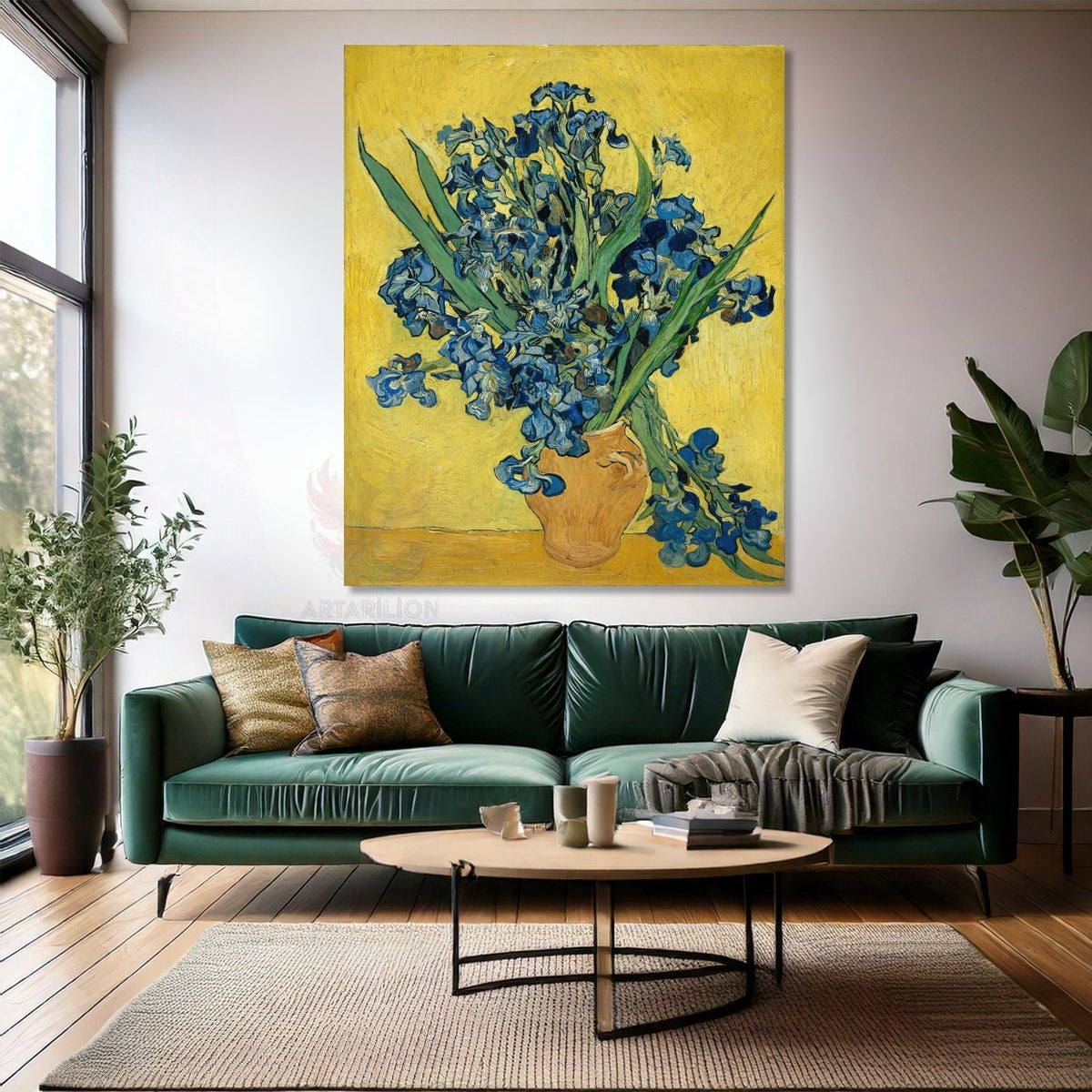 Van Gogh Empresyonizm Irises Kanvas Tablo