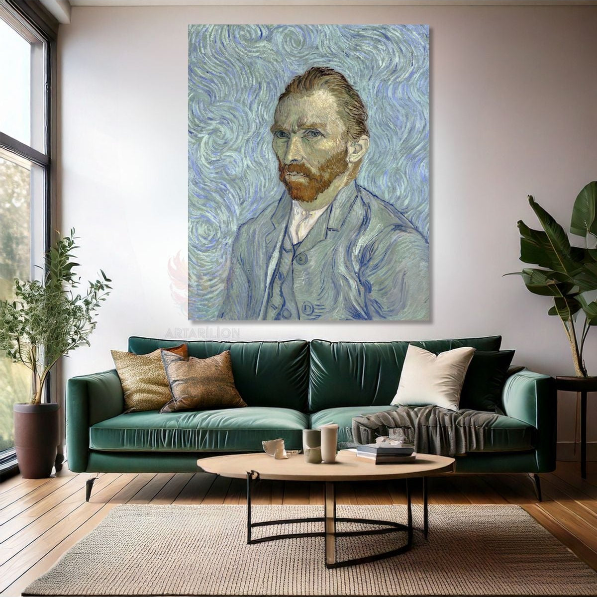 Van Gogh Yağlı Boya Görünümlü Empresyonizm Vangogh-1 Kanvas Dekoratif Tablo