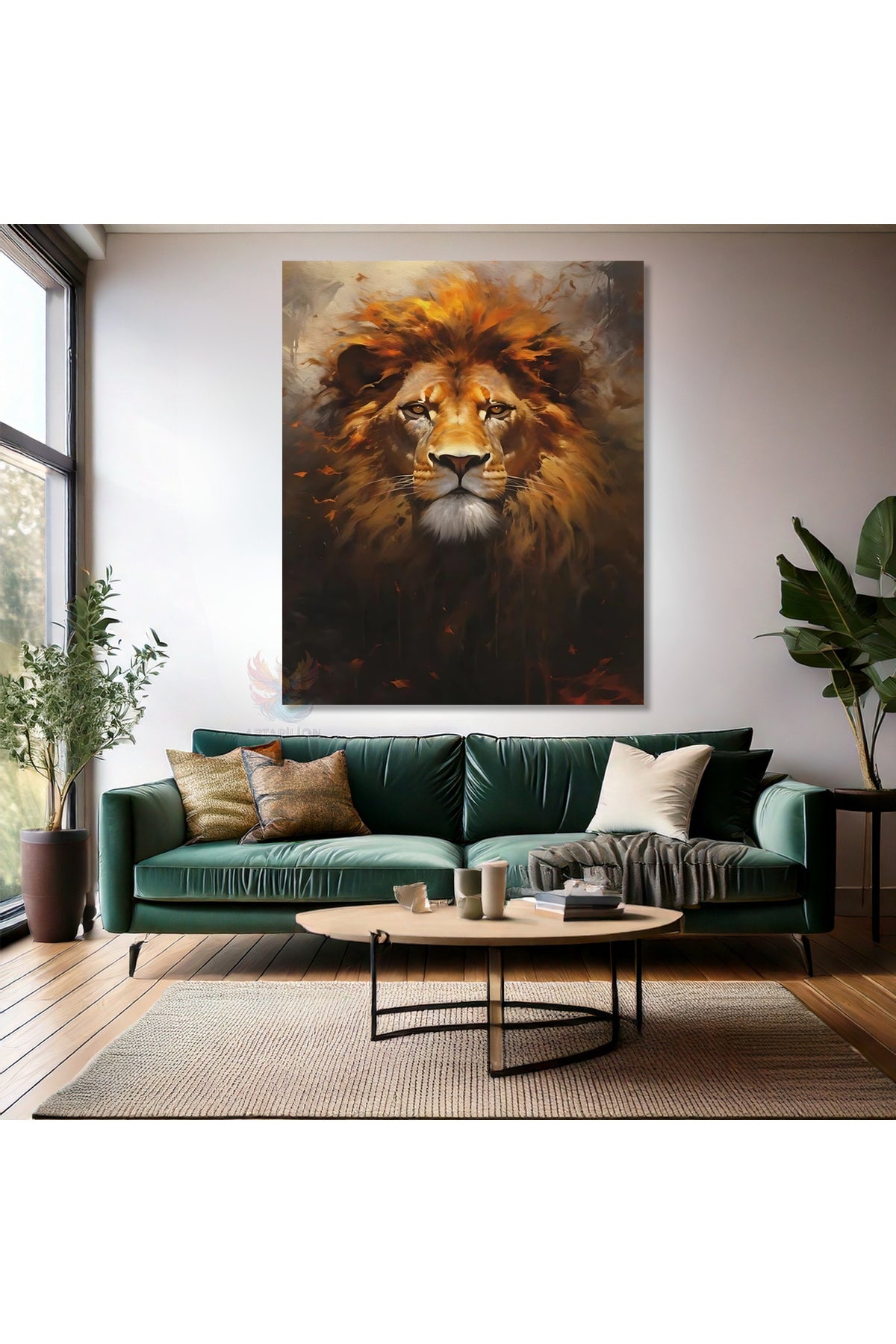 Aslan Modern Kanvas Tablo
