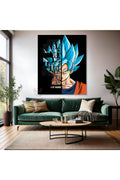 Goku Anime Modeli Dijital Baskı Oyun Odası Kanvas Tablo