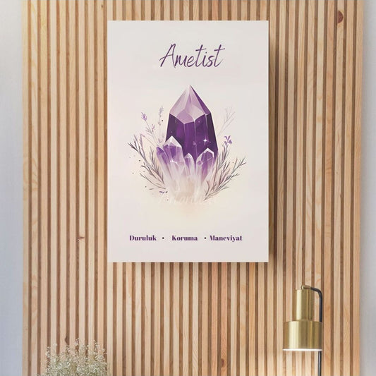 Kanvas Dijital HD Baskı Kanvas Tablo Ametist Duvar Tablosu