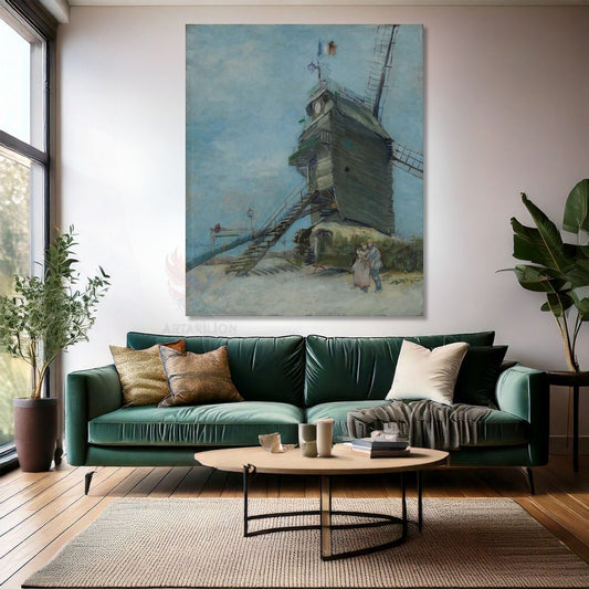 Van Gogh Kanvas Tablo Kanvas Duvar Tablosu Galette Değirmeni Empresyonizm Tablo