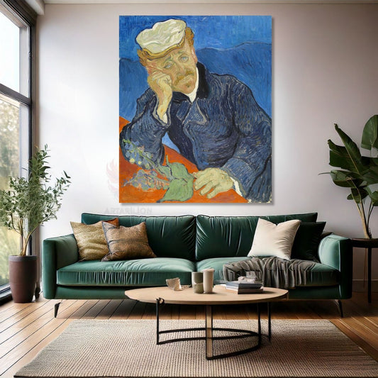 Van Gogh Kanvas Tablo Kanvas Duvar Tablosu Empresyonizm Tablo Dr-Paul-Gachet