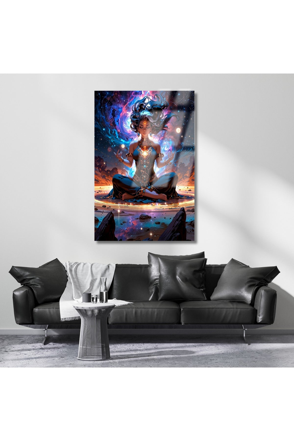 Kırılmaz Astral Evren Temalı Dijital Baskı Modeli Cam Tablo