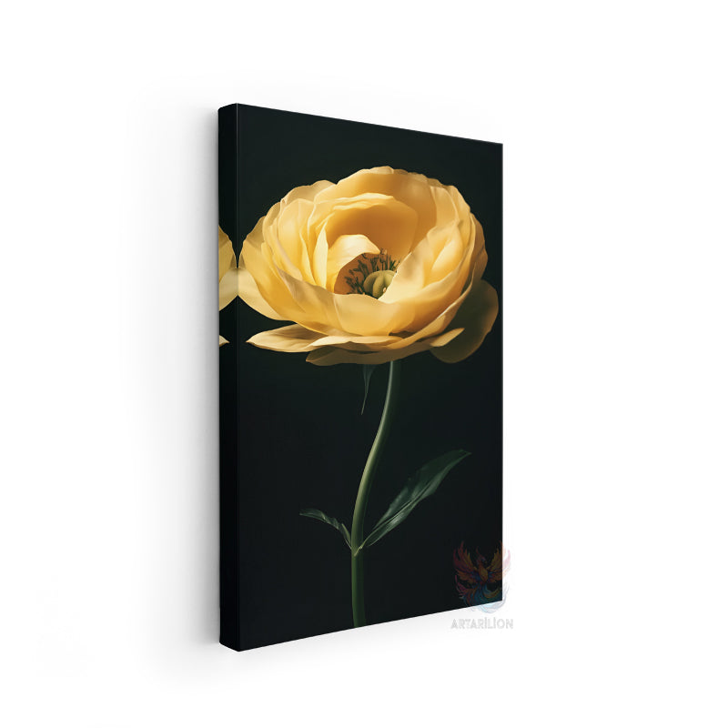 Canvas Painting Home Office Wall Art Aesthetic Yellow Flower New Home Gift Canvas Home Decor