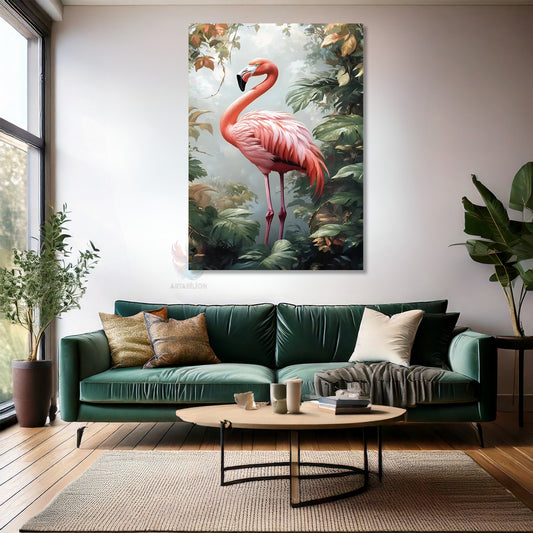 Kanvas Tablo Ev Ofis Duvar Tablosu Flamingo Pembe Yeni Ev Hediyesi Kanvas Ev Dekoru
