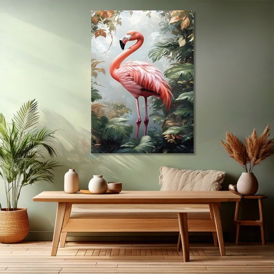 Kanvas Tablo Ev Ofis Duvar Tablosu Flamingo Pembe Yeni Ev Hediyesi Kanvas Ev Dekoru