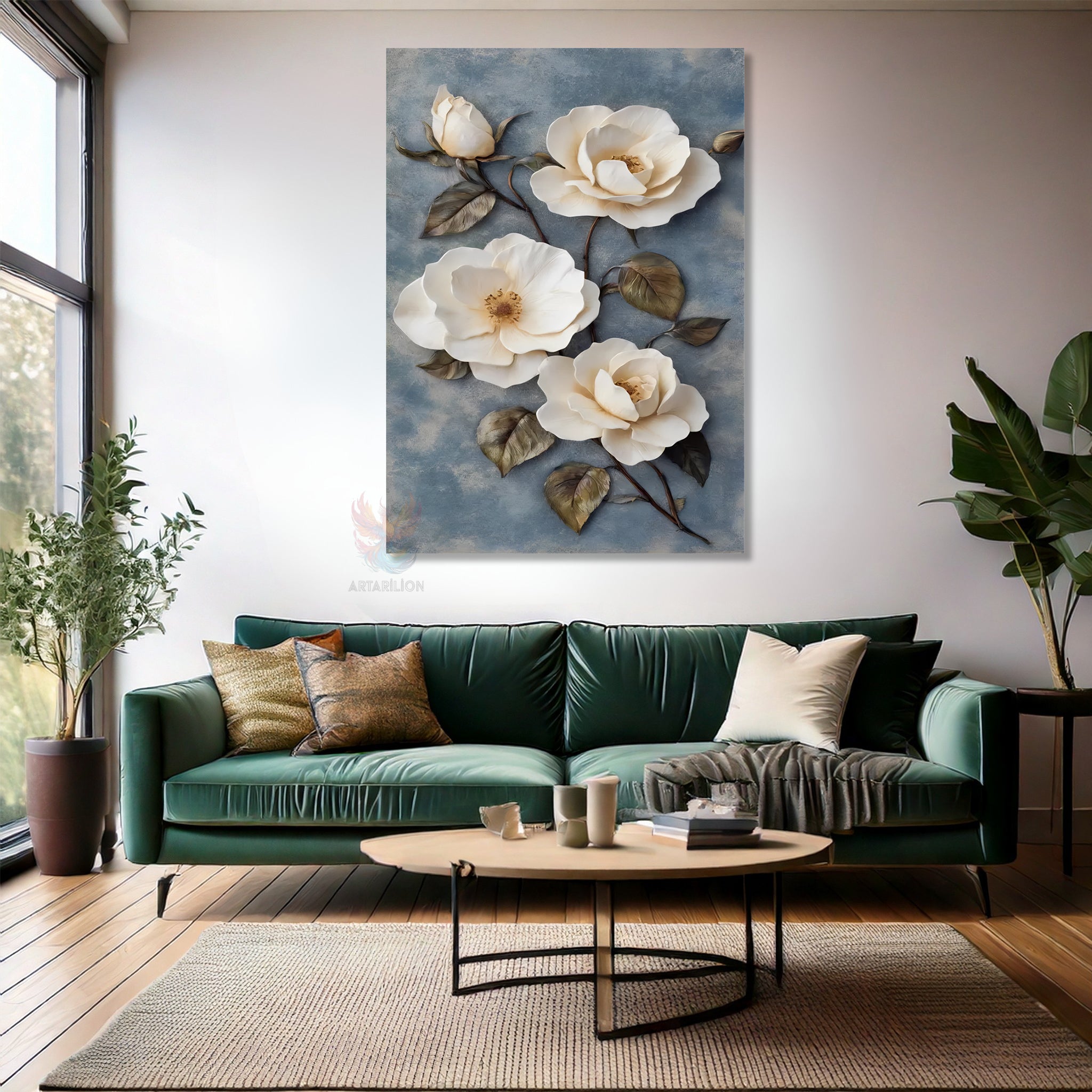 Canvas Painting Home Office Wall Art Beautiful Flowers New Home Gift Canvas Home Decor
