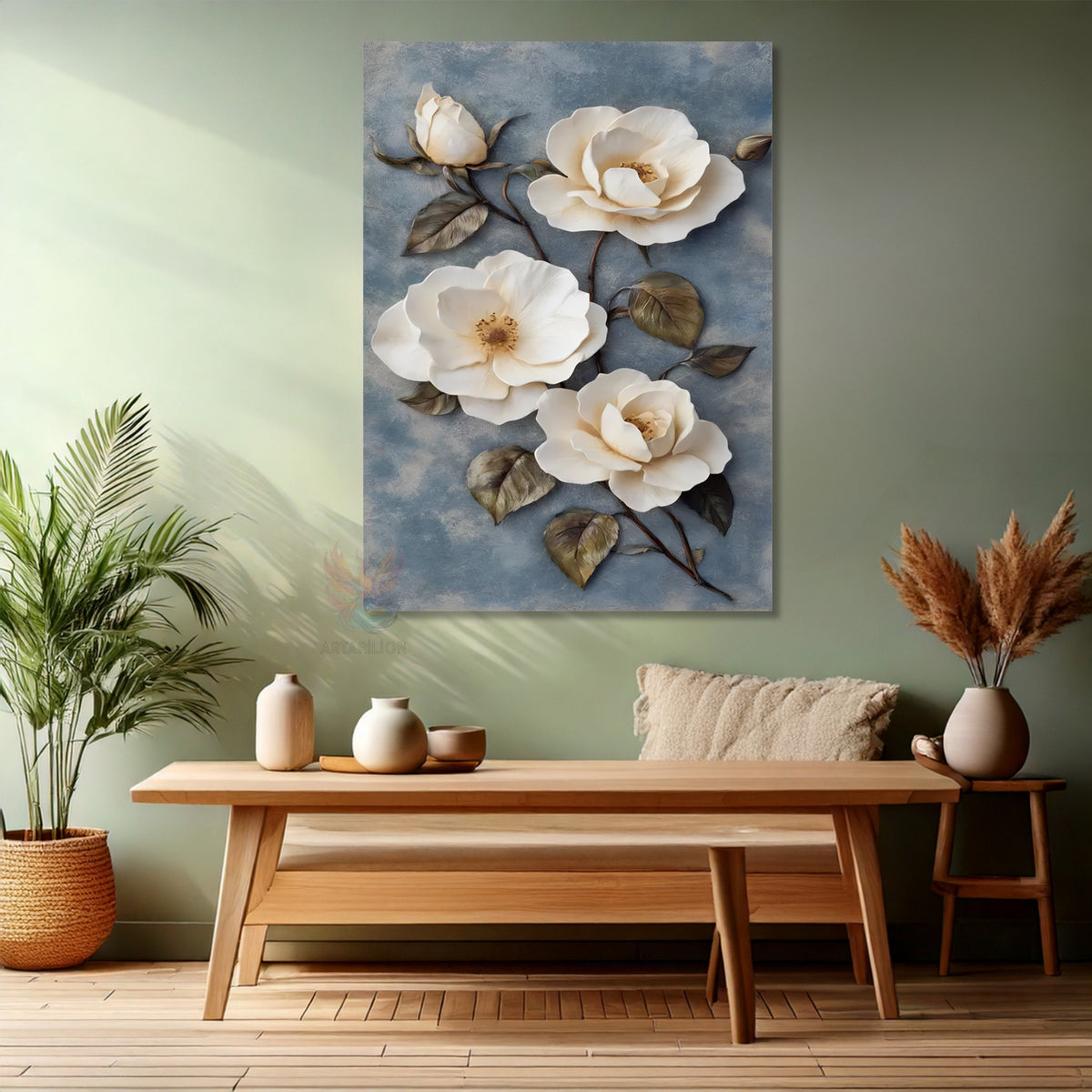 Canvas Painting Home Office Wall Art Beautiful Flowers New Home Gift Canvas Home Decor