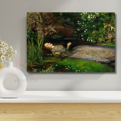 Kanvas Tablo John Everett Millais OPHELIA Tablosu Ev Ofis Dekoru Klasik Duvar Tablosu Baskı Tablo