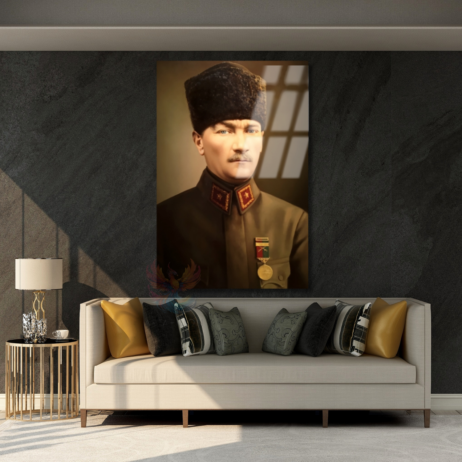 Atatürk Portresi Cam Tablo