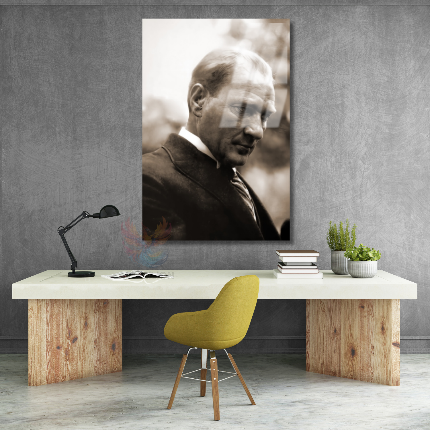 Atatürk Portresi Cam Tablo