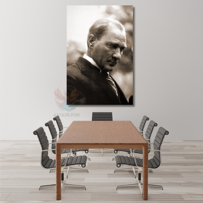 Atatürk Portresi Ev Ofis Tablosu Kanvas Atatürk Tablosu Ofis Hediyesi