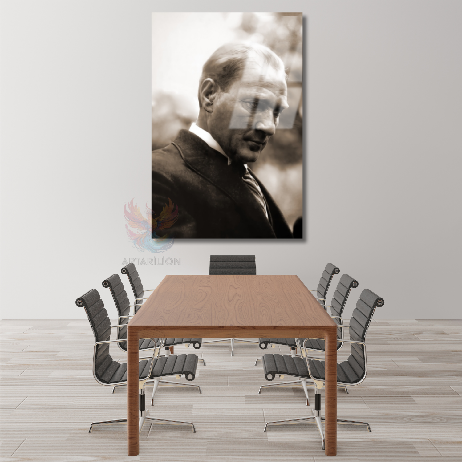 Atatürk Portresi Cam Tablo