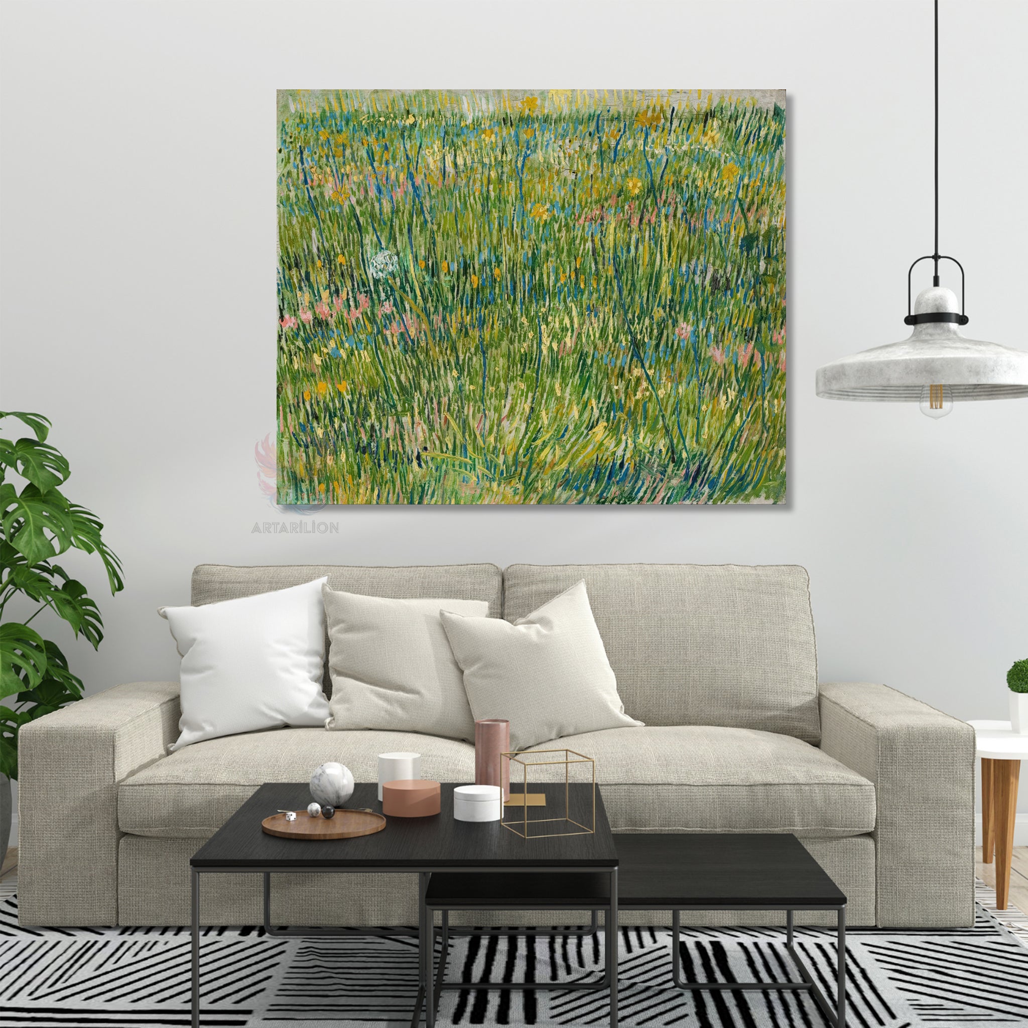 Van Gogh Klasik Duvar Çimen Kanvas Tablo