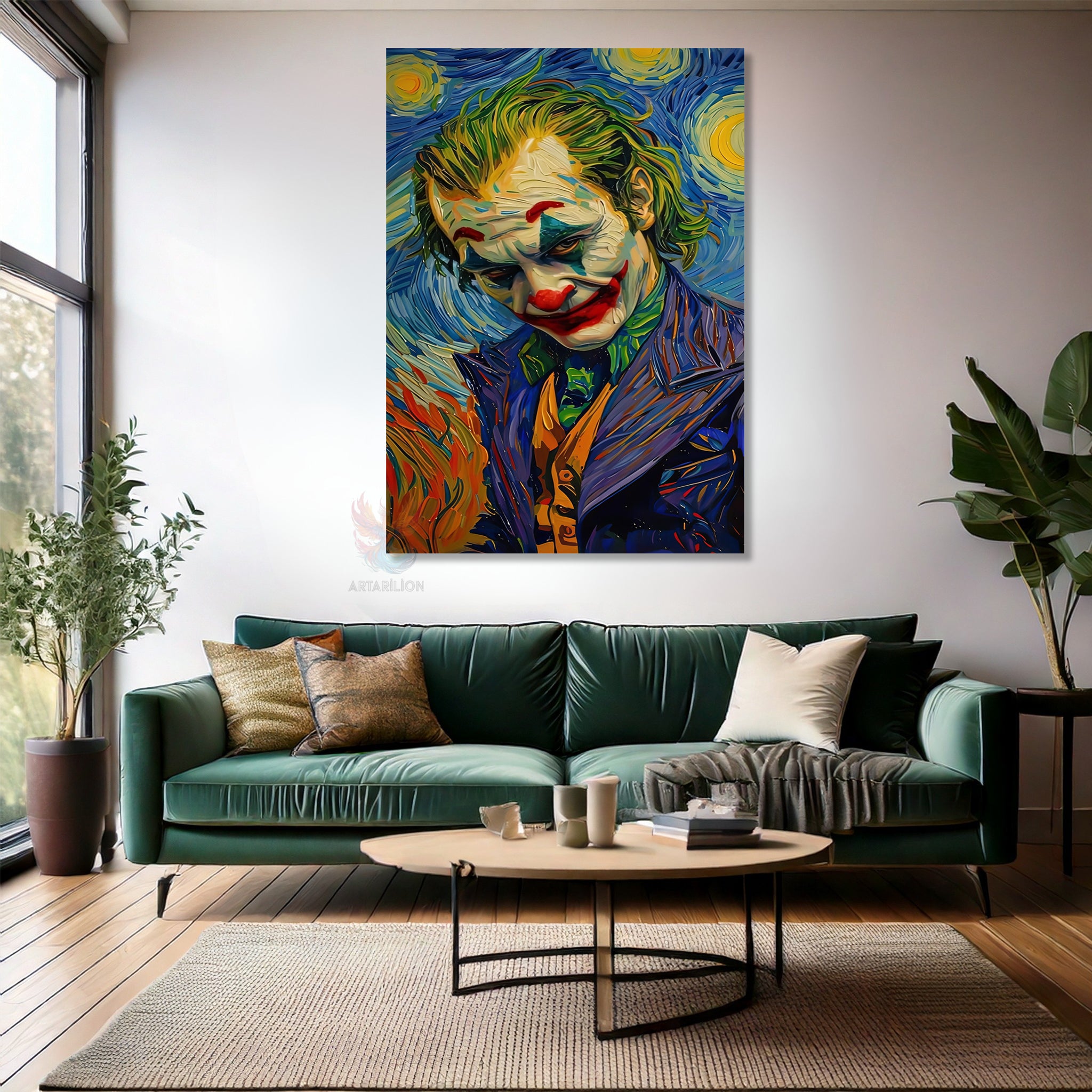Van Gogh Joker Kanvas Tablo