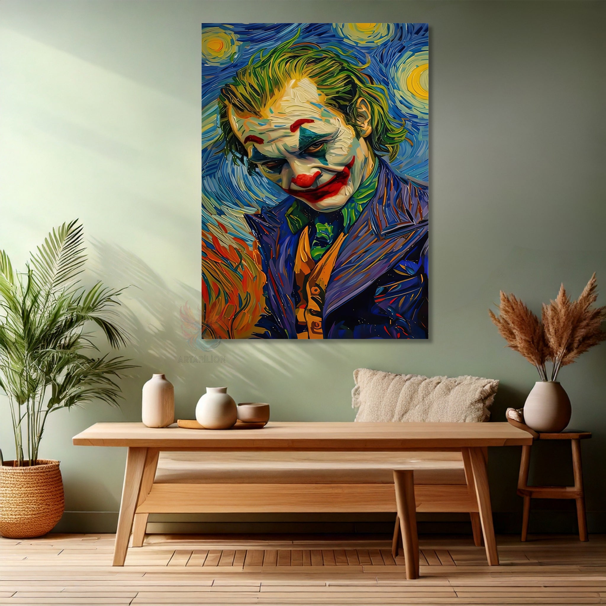 Van Gogh Joker Kanvas Tablo