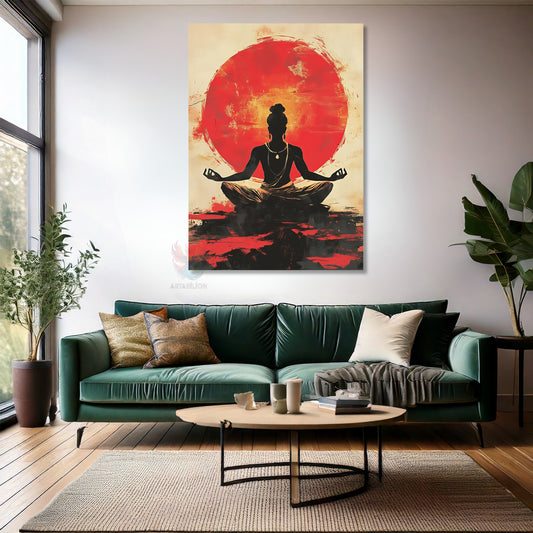 Kanvas Tablo Ev Ofis Duvar Tablosu Yoga Huzur Yeni Ev Hediyesi Kanvas Ev Dekoru