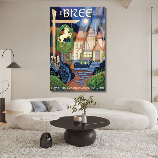 Yüzüklerin Efendisi Cam Sıçrayan Midilli Dijital Baskı Kırılmaz Cam Tablo LOTR Cam Tablo Dizi Film